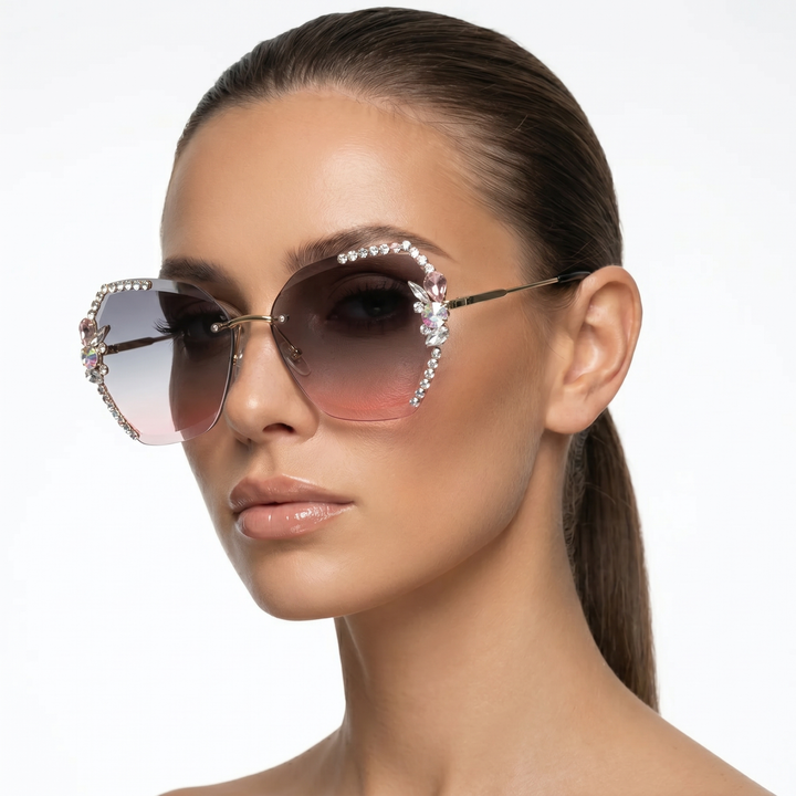 Bijou Shades — Rose Quartz (model, three-quarter left)