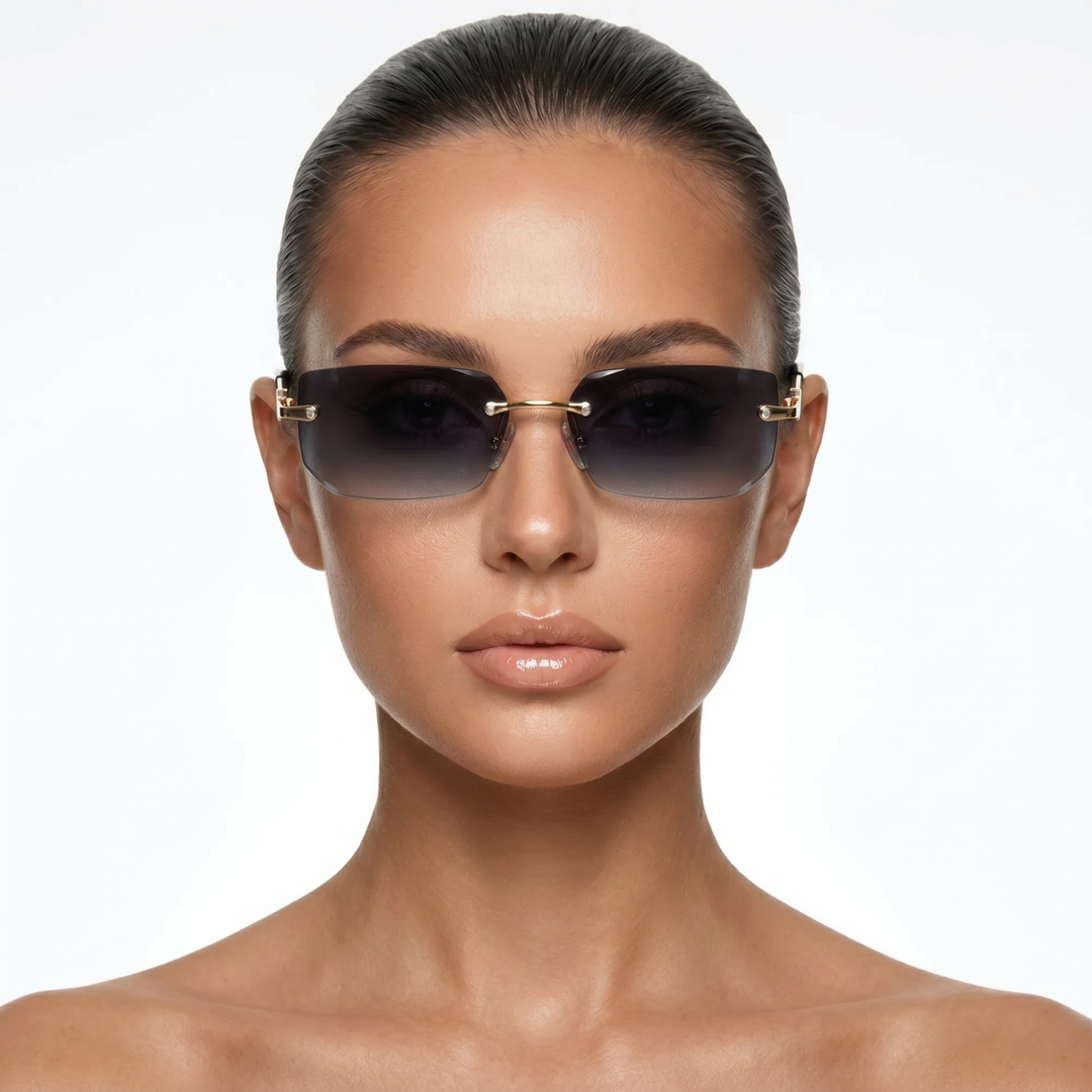 Lennox Shades — Onyx Smoke (model front)