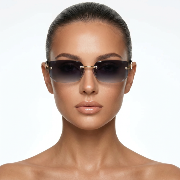 Lennox Shades — Onyx Smoke (model front)