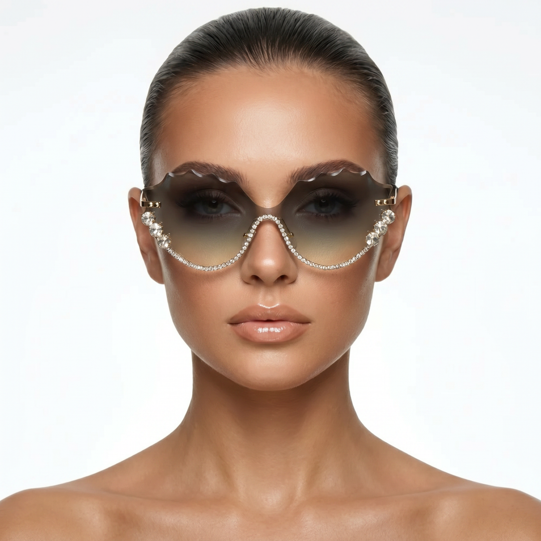 Royce Shades — Smoke Quartz (model front)