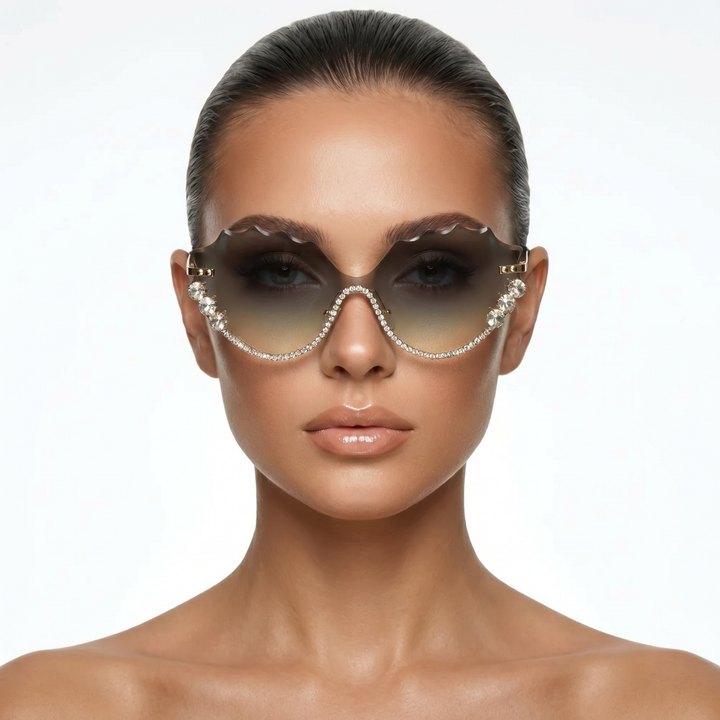Royce Shades — Smoke Quartz (model front)