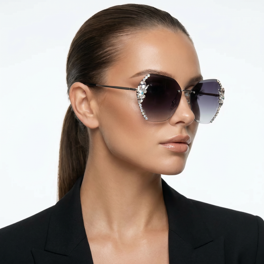 Vesper Shades — Slate Pearl (model three-quarter right)
