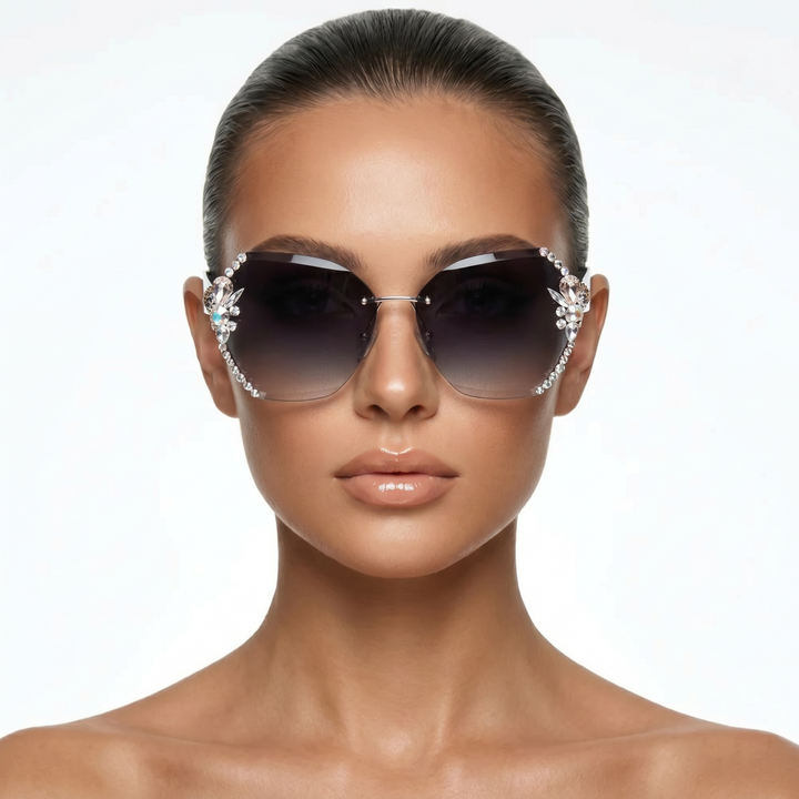 Vesper Shades — Slate Pearl (model front)