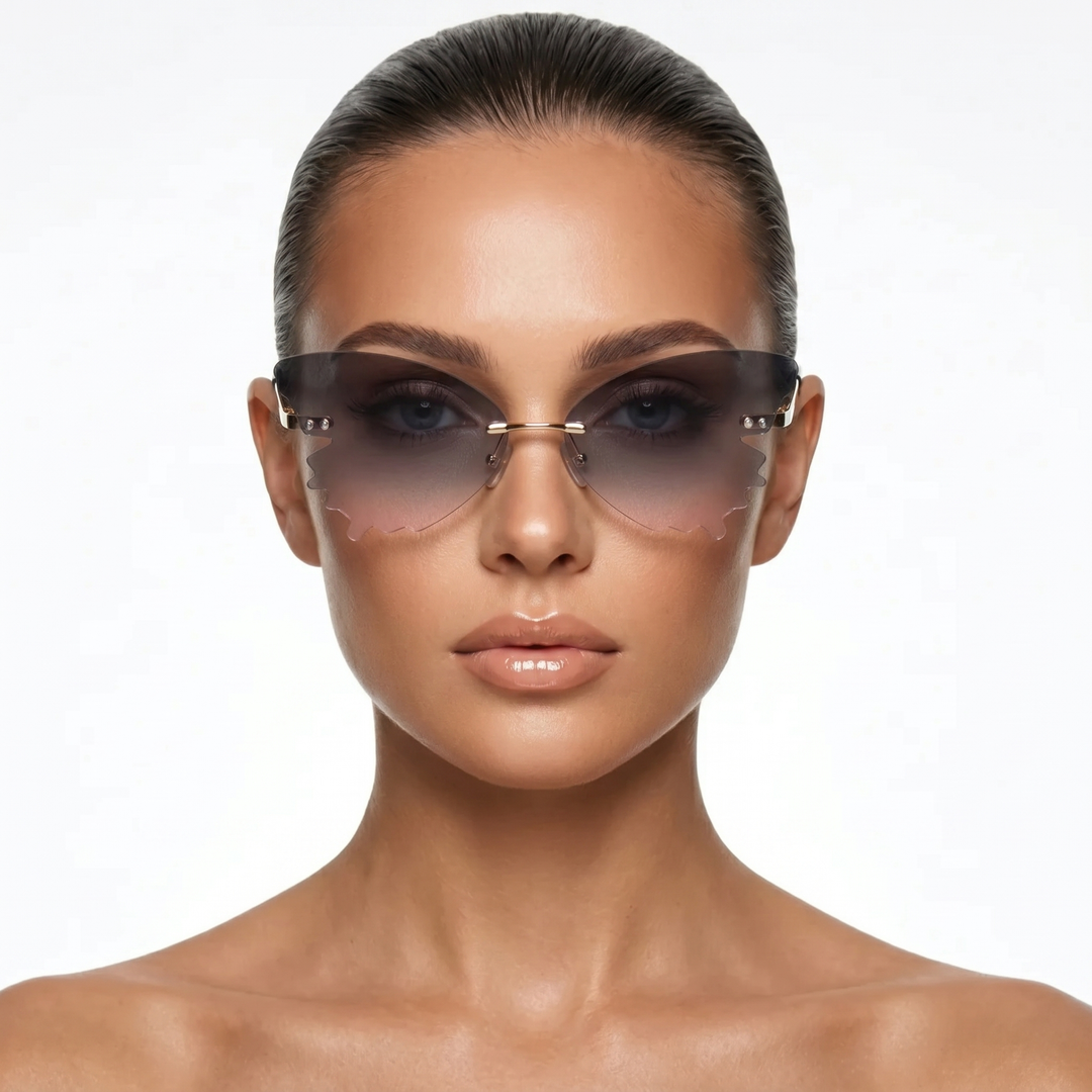 Maven Shades — Smoke Rose (model front)