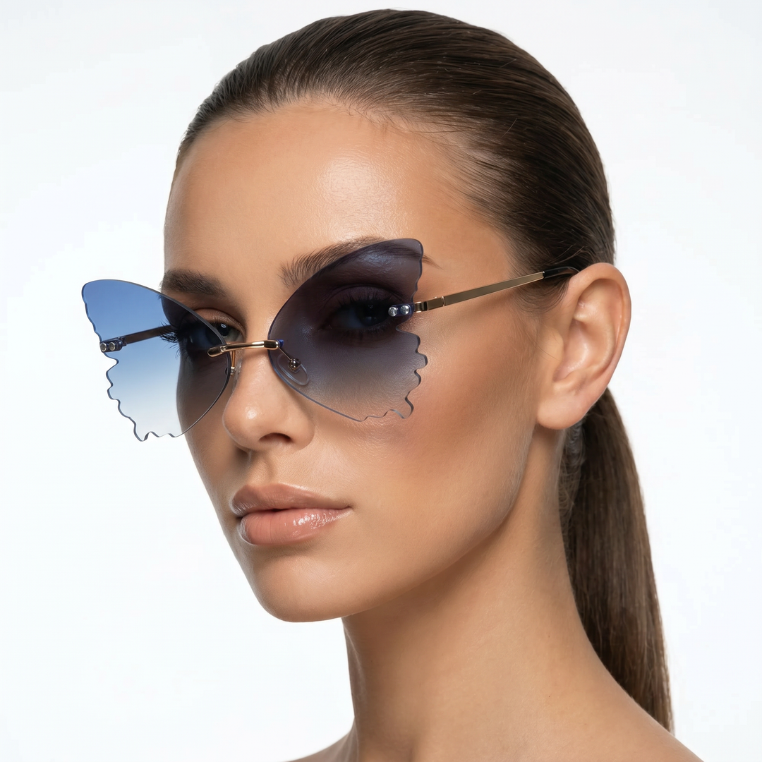 Maven Shades — Sapphire Night (model three-quarter left)