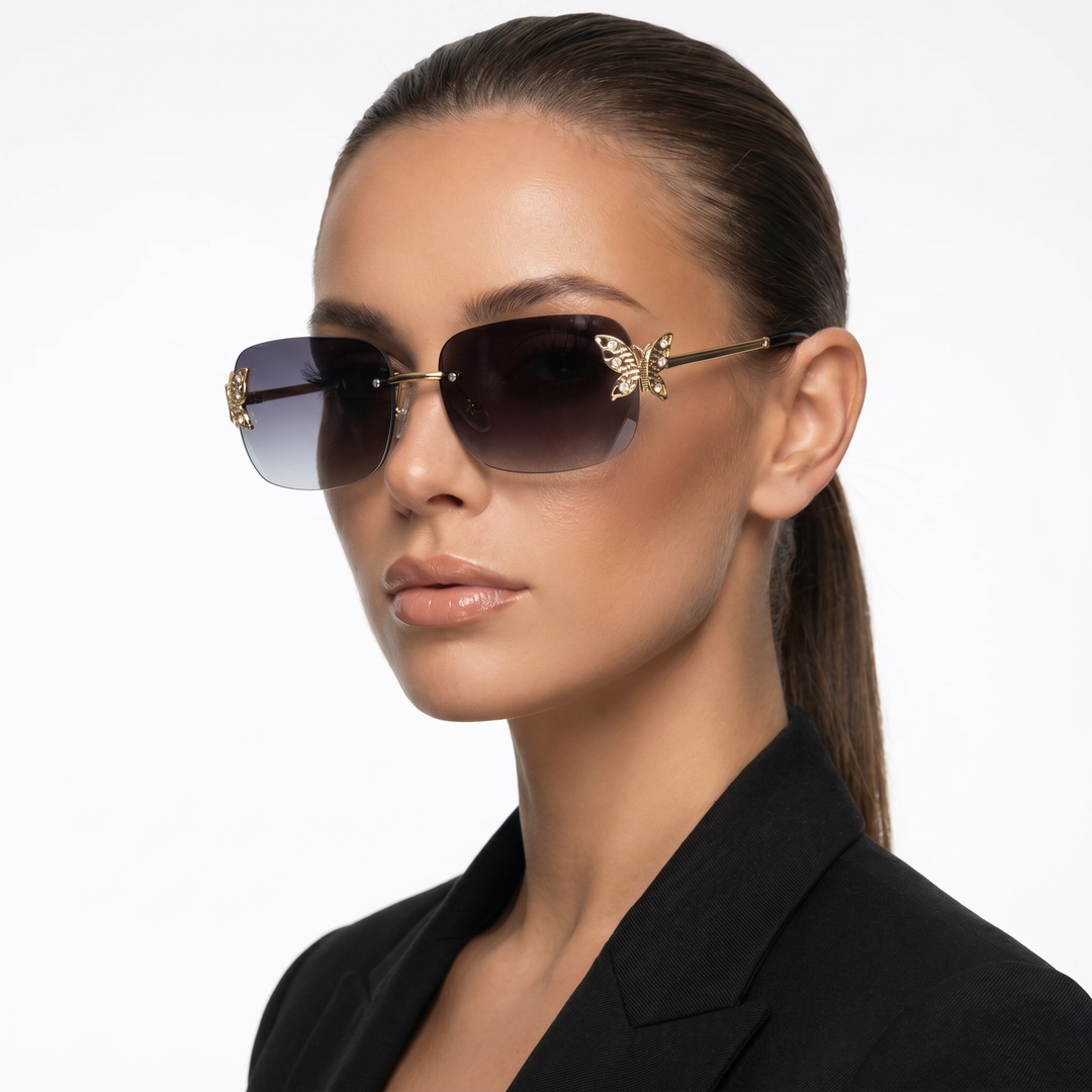 Caspian Shades — Jet Pearl (model three-quarter right)