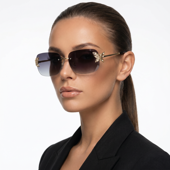 Caspian Shades — Jet Pearl (model three-quarter right)