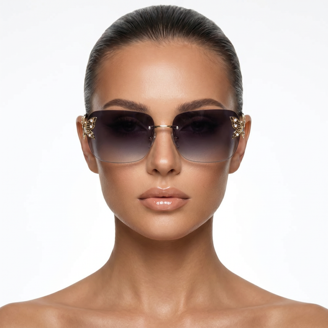 Caspian Shades — Storm Pearl (model front)