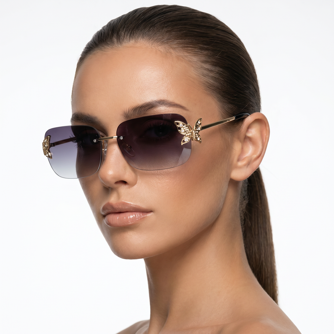 Caspian Shades — Storm Pearl (model three-quarter left)