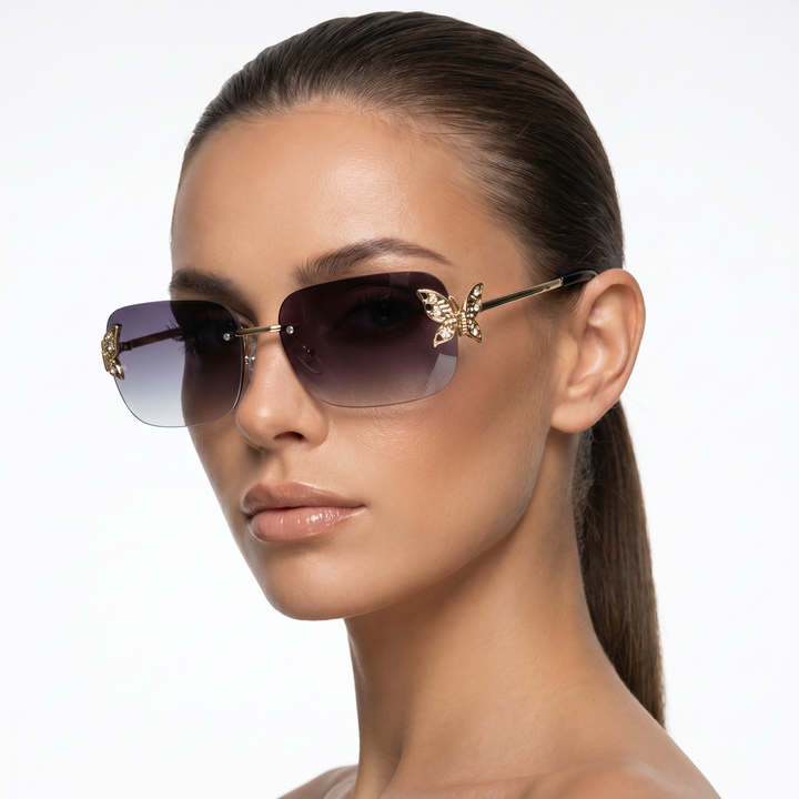 Caspian Shades — Storm Pearl (model three-quarter left)