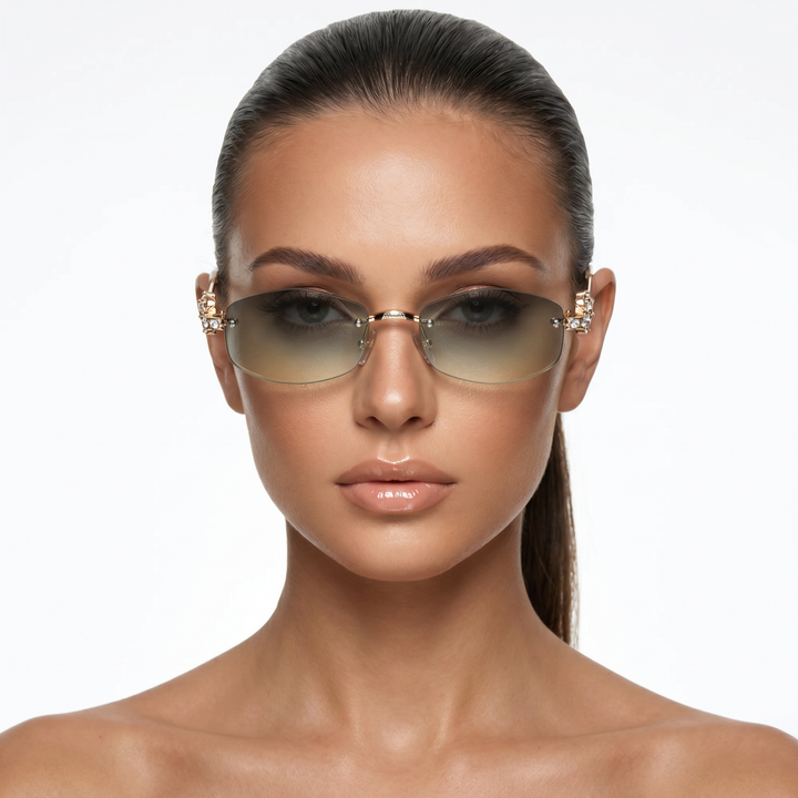 Halo Shades — Argent Smoke model front