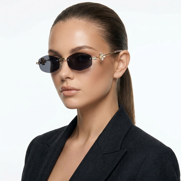 Halo Shades — Argent Smoke model three-quarter