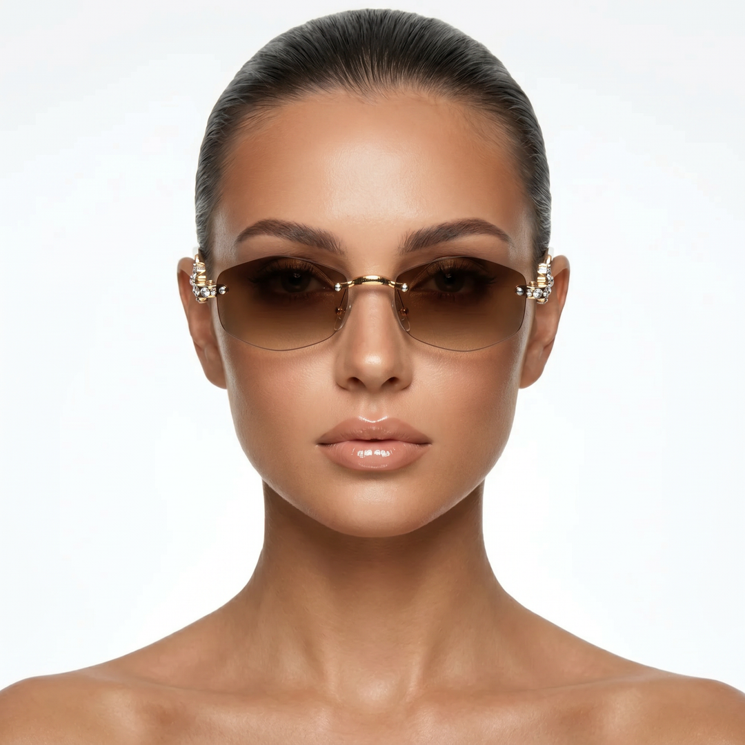Halo Shades — Mocha Topaz model front