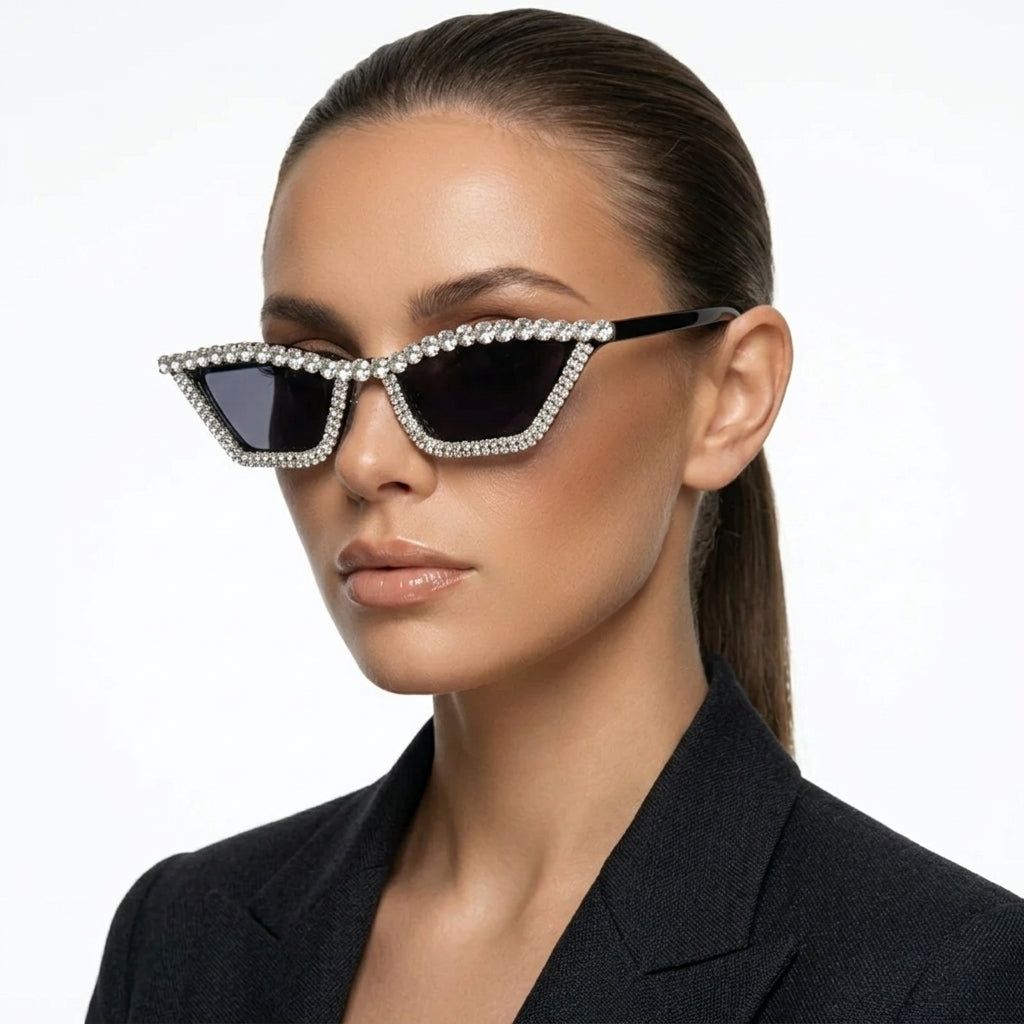 Mirage Shades — Obsidian Crystal model three-quarter