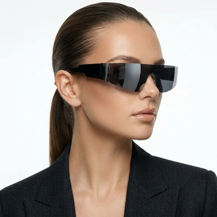 Aerial Shades — Onyx Mirror model three-quarter