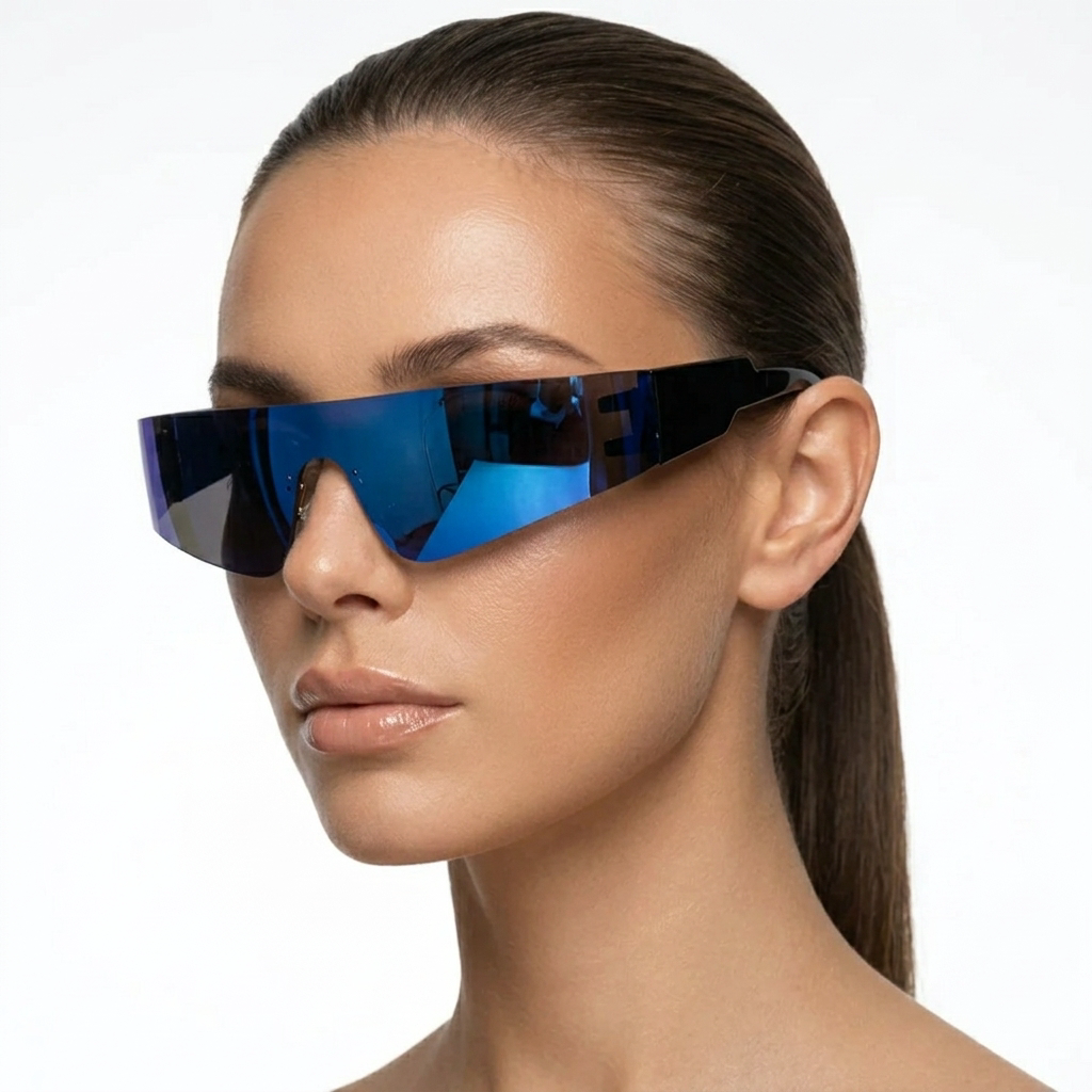 Aerial Shades — Sapphire Smoke model three-quarter