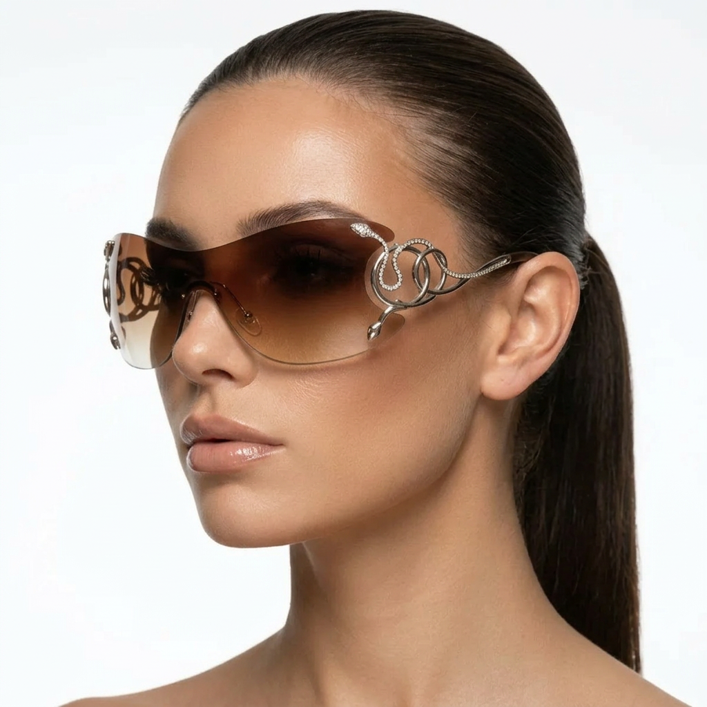 Cobra Shades — Amber Bronze model three-quarter