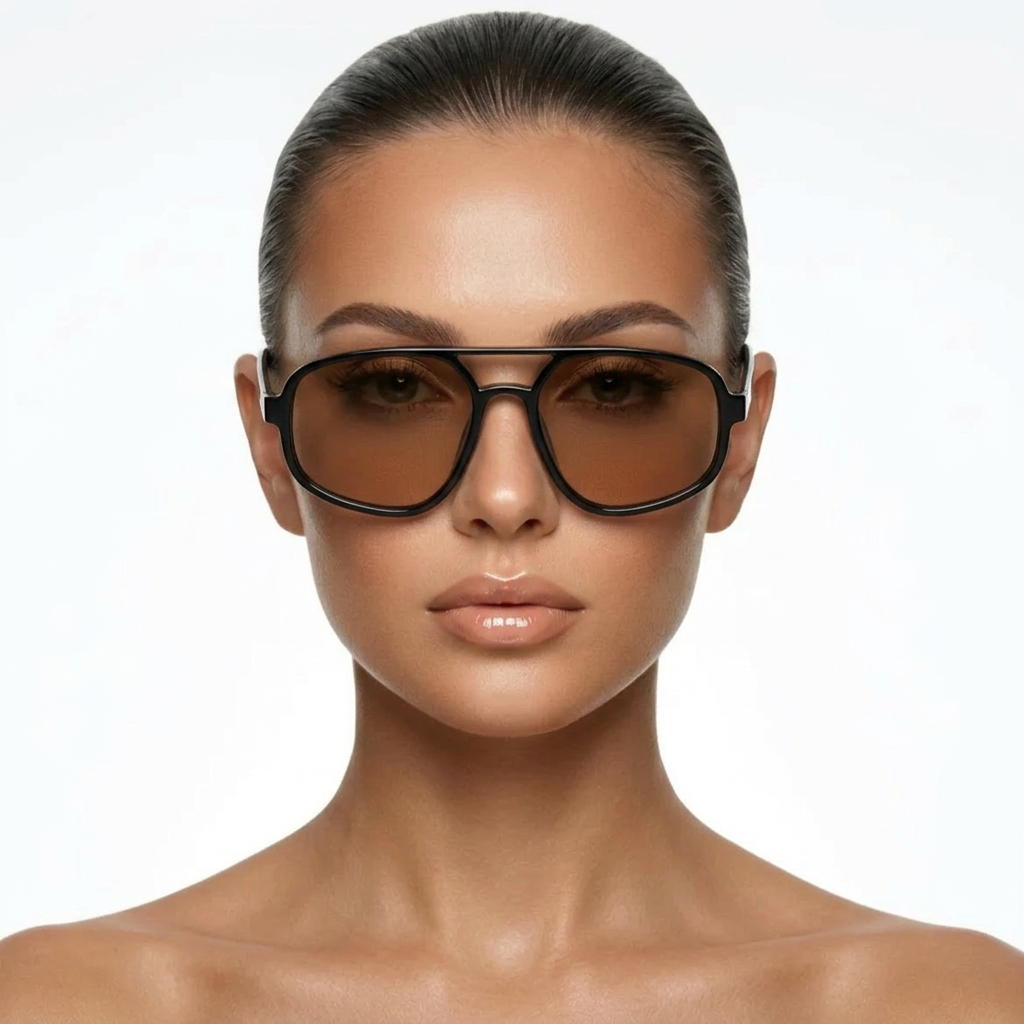 Verona Shades — Mocha Tortoise model front