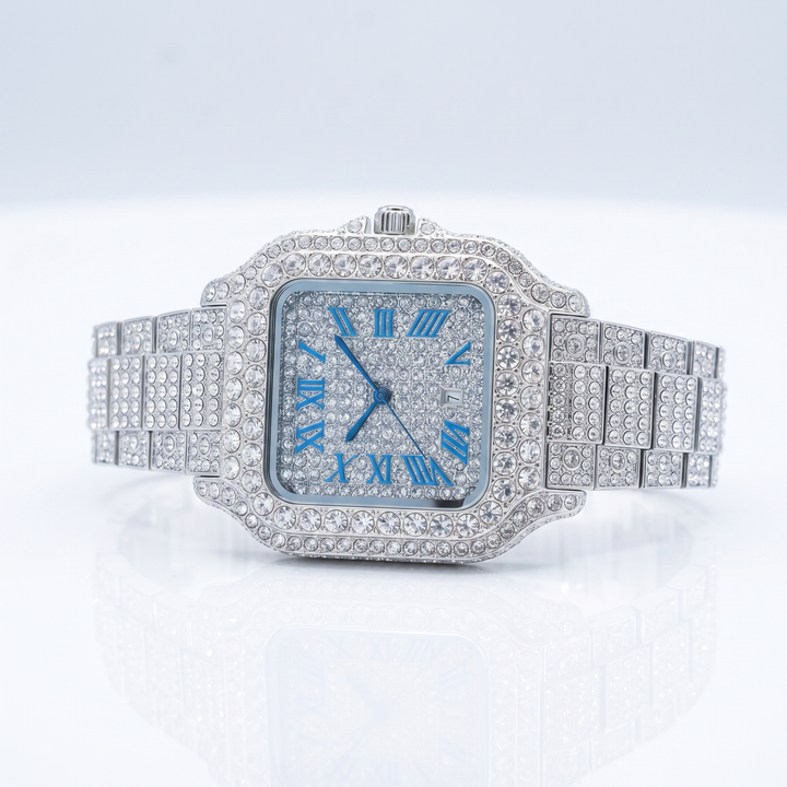 Étoile Iced Watch — Sapphire Frost, studio shot