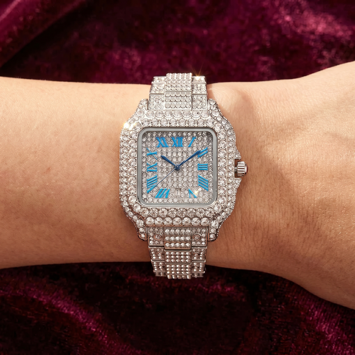 Étoile Iced Watch — Sapphire Frost, wrist shot resting flat