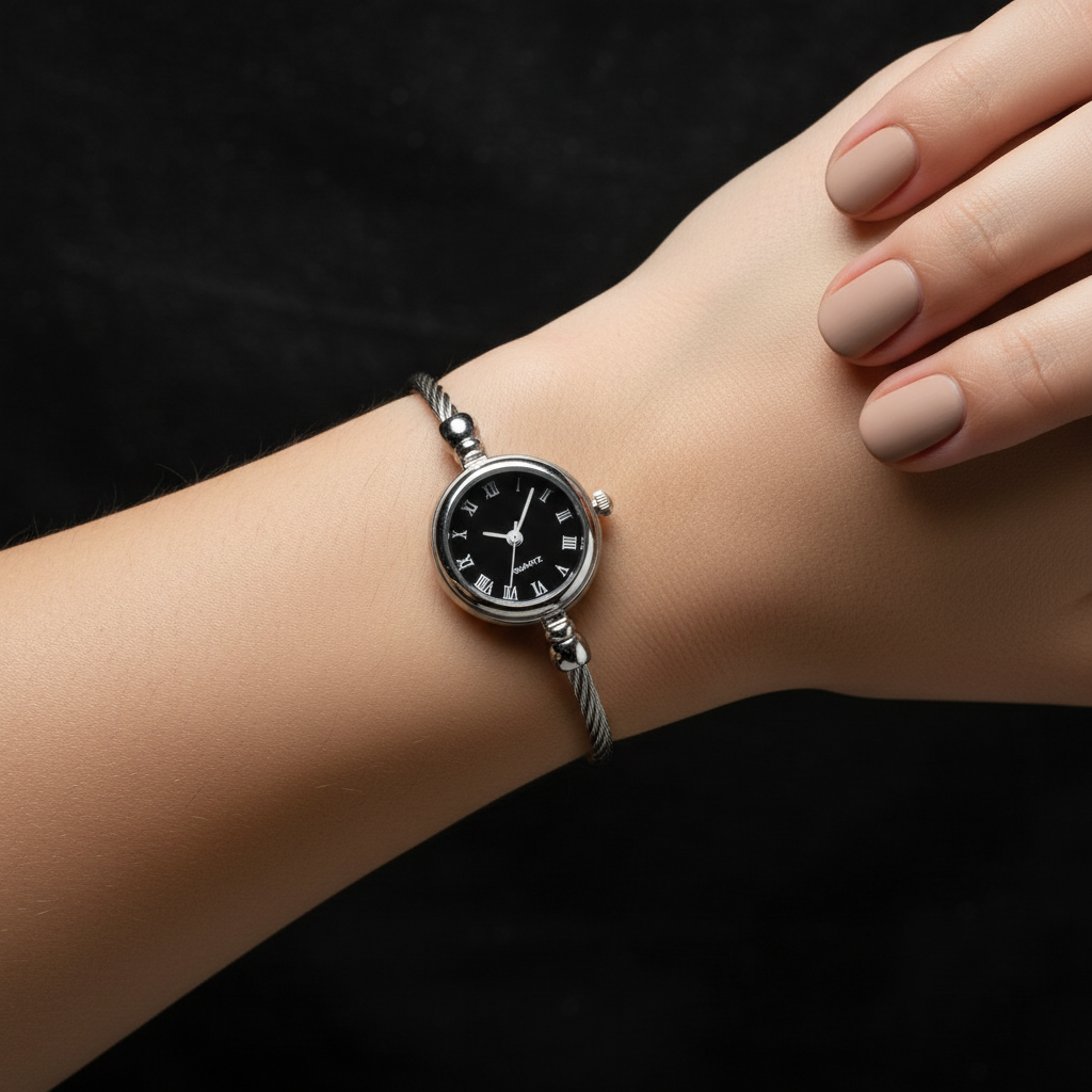 Solene Watch Argent Roman on wrist