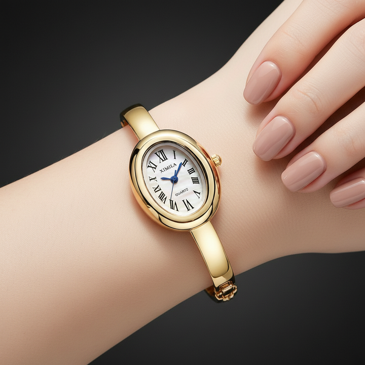 Solène Watch in Gilded Eclipse on wrist