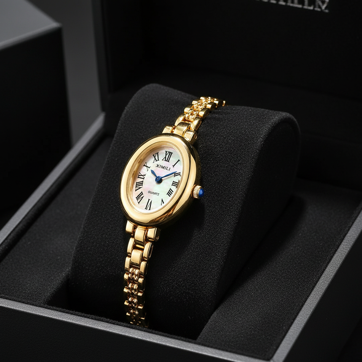 Solène Watch in Gilded Eclipse in box