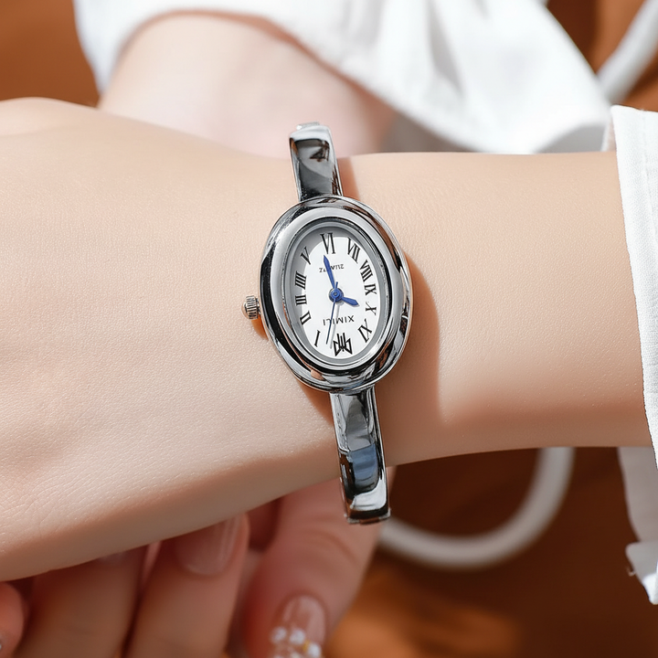 Solène Watch in Pearl Crescent on wrist