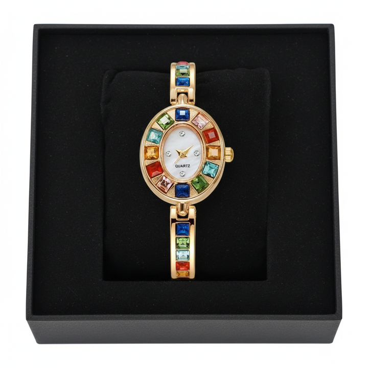 Solene Watch Aurelia Gold in box