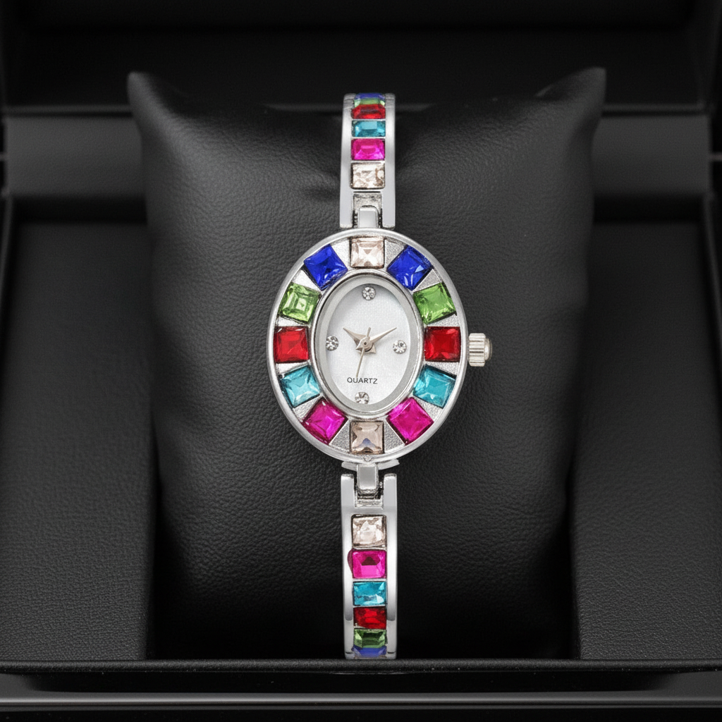 Solene Watch Etoile Silver in box