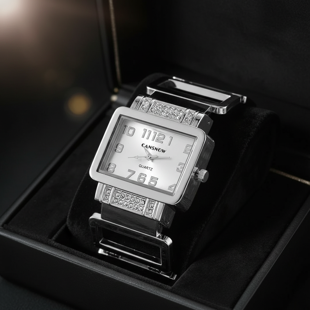 Lumière Watch Silver White in box