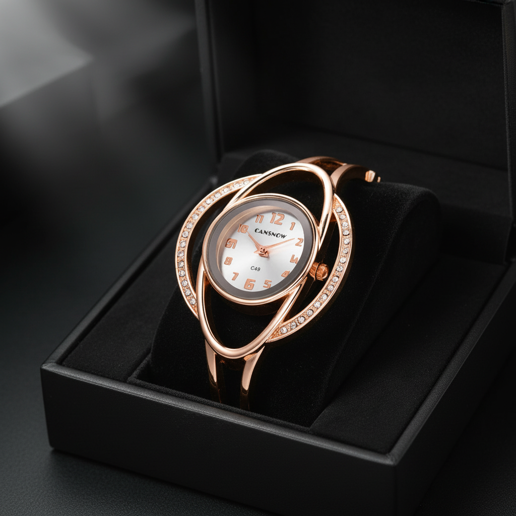 Lumière Watch Rosé Brilliance in box