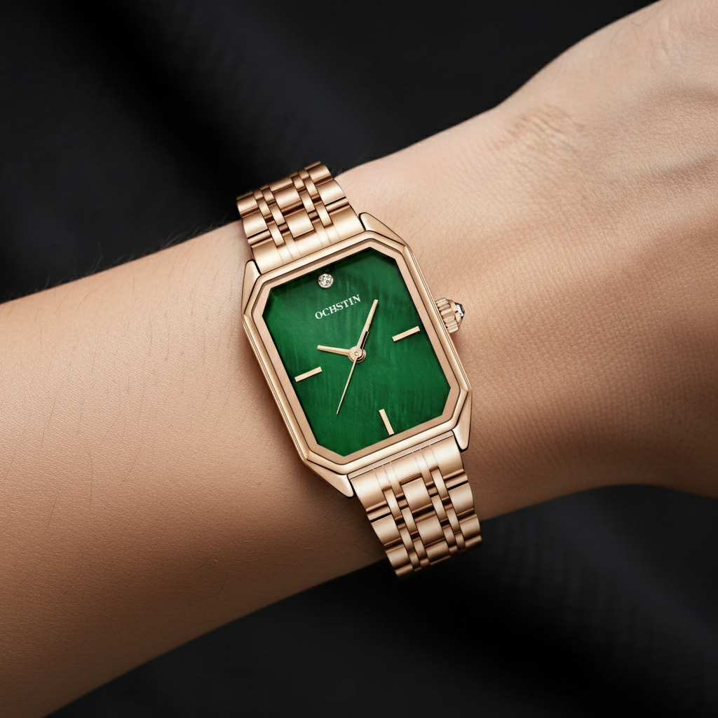 Solene Watch Émeraude on wrist
