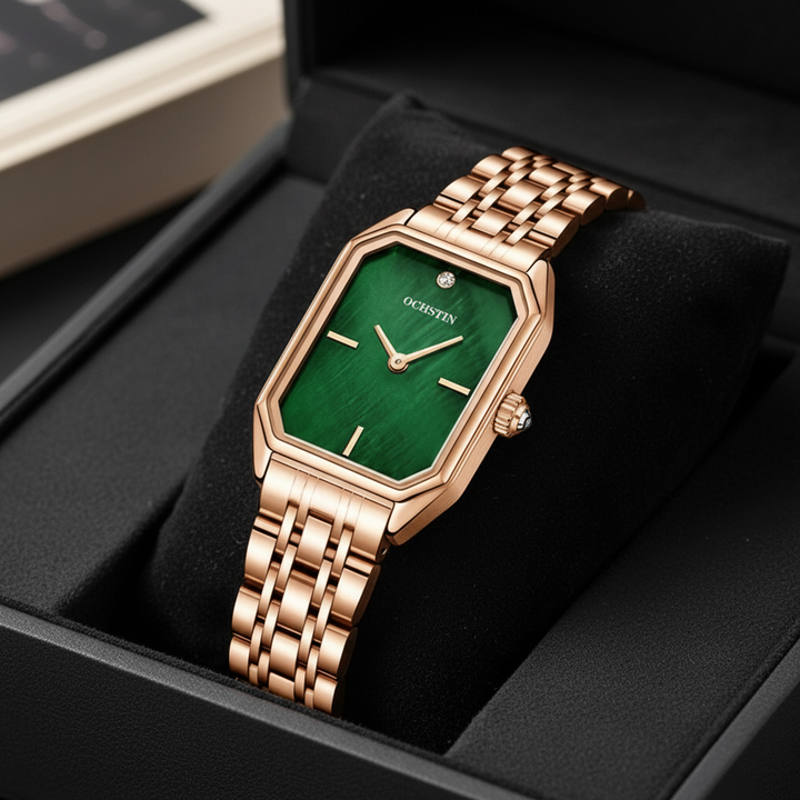 Solene Watch Émeraude in box