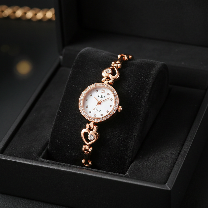 Solene Watch Rose Gold in box