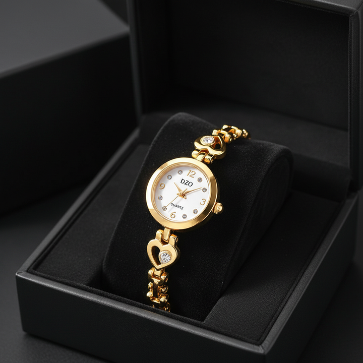 Solene Watch Gold in box