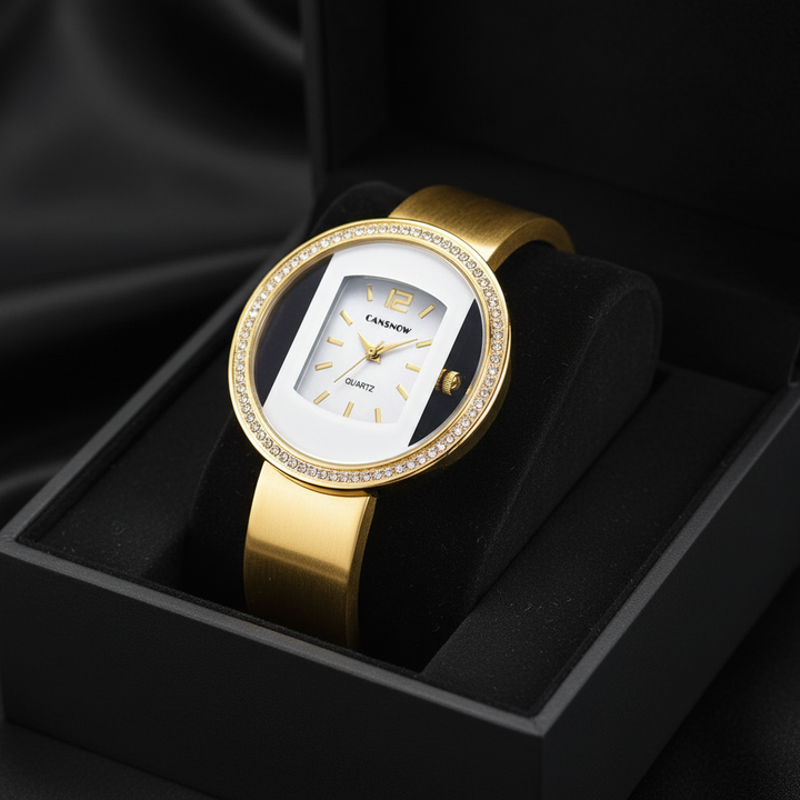 Solene Watch Champagne Frost in gift box