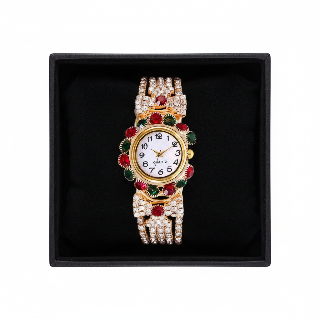 Solene Watch in Prismatic Crystal — in gift box