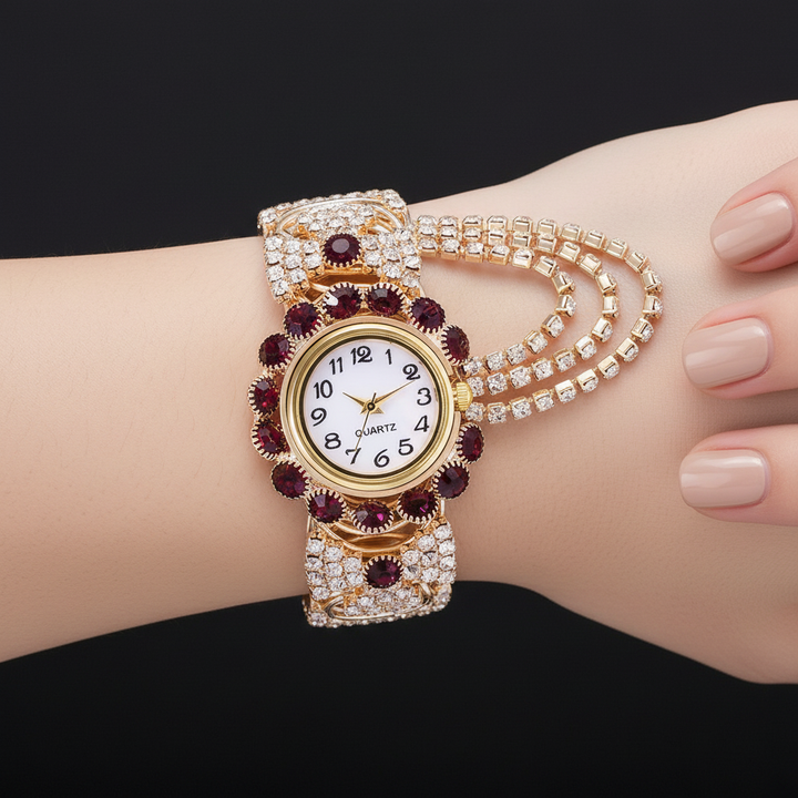 Solene Watch in Améthyste Brilliance — on wrist