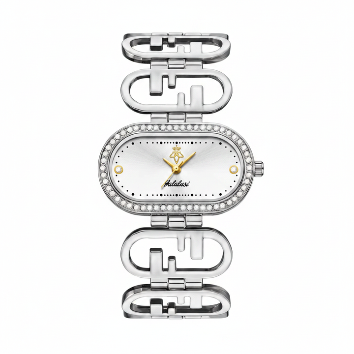 Solene Watch in Pearl Frost - studio