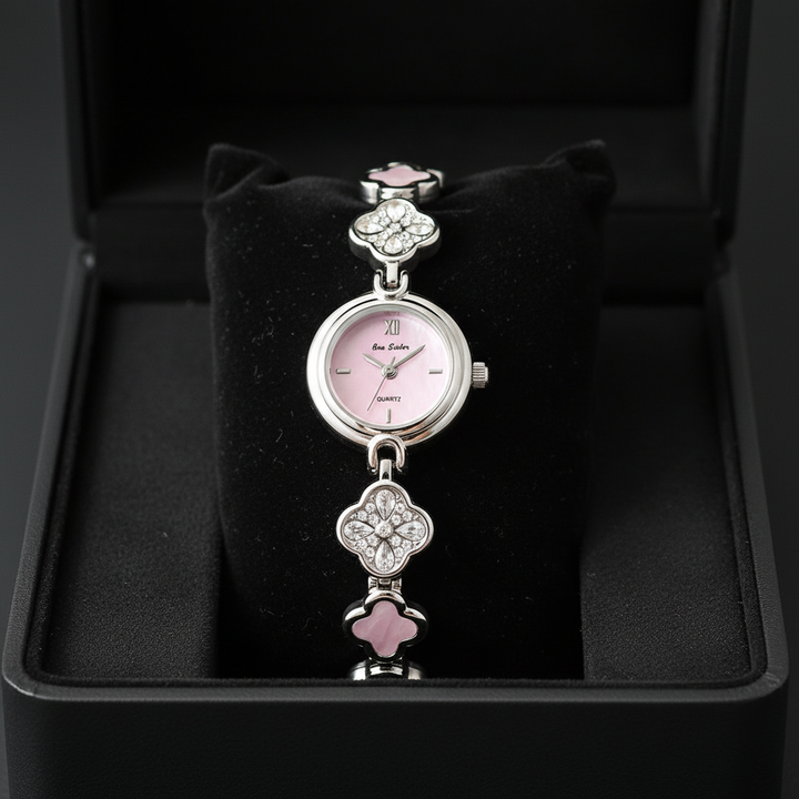 Solène Watch Rosé Pearl in box
