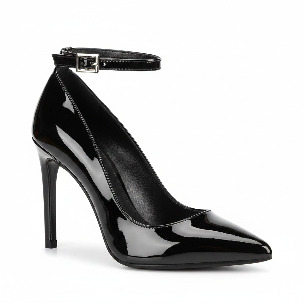 Aurelia Heels in Noir Eclipse — studio