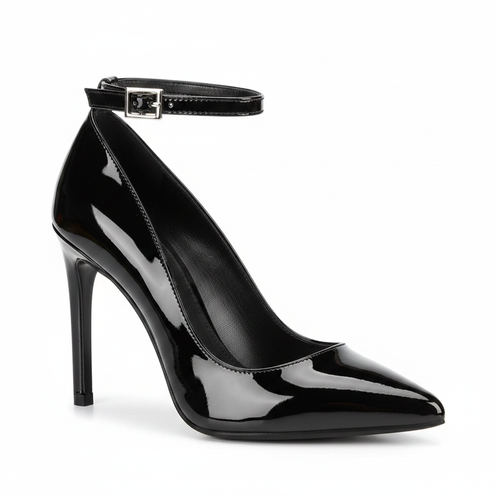 Aurelia Heels in Noir Eclipse — studio