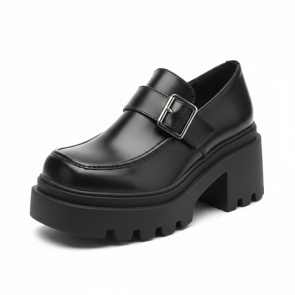 Amethyste Heels in Noir Eclipse — studio