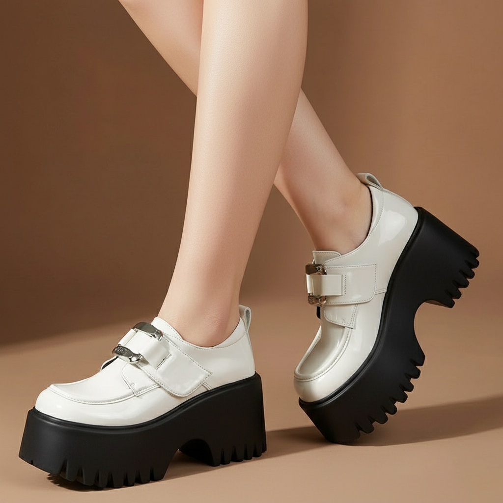 Capucine Shoes in Ivory Pearl — onfoot_a