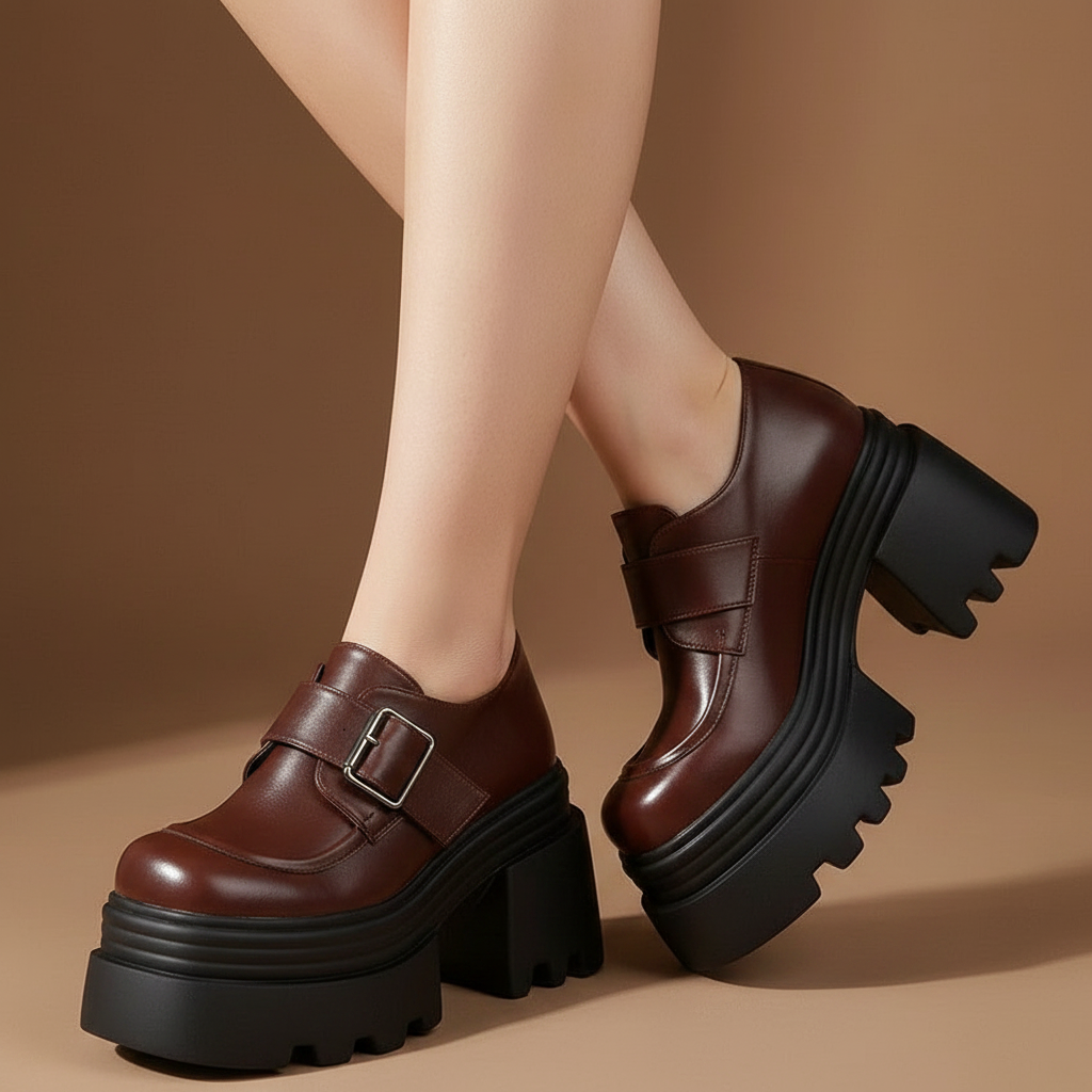Amethyste Heels in Cognac — onfoot_a