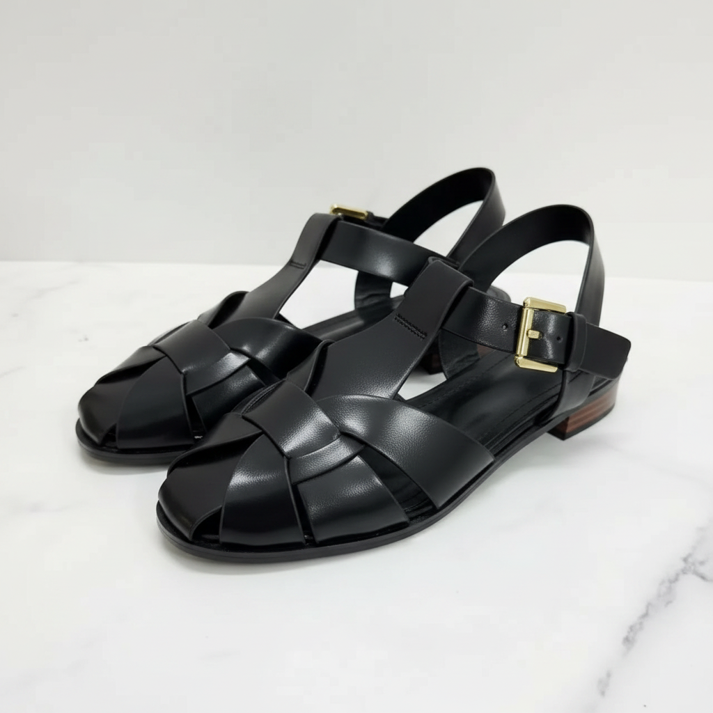 Belle Sandals in Noir Eclipse — studio_a