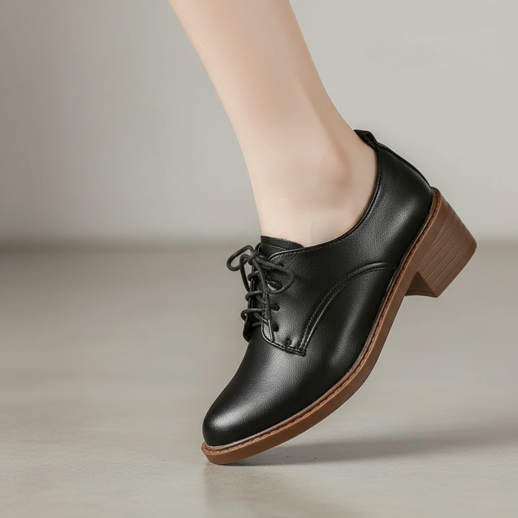 Margaux Loafers in Noir Eclipse — onfoot_b