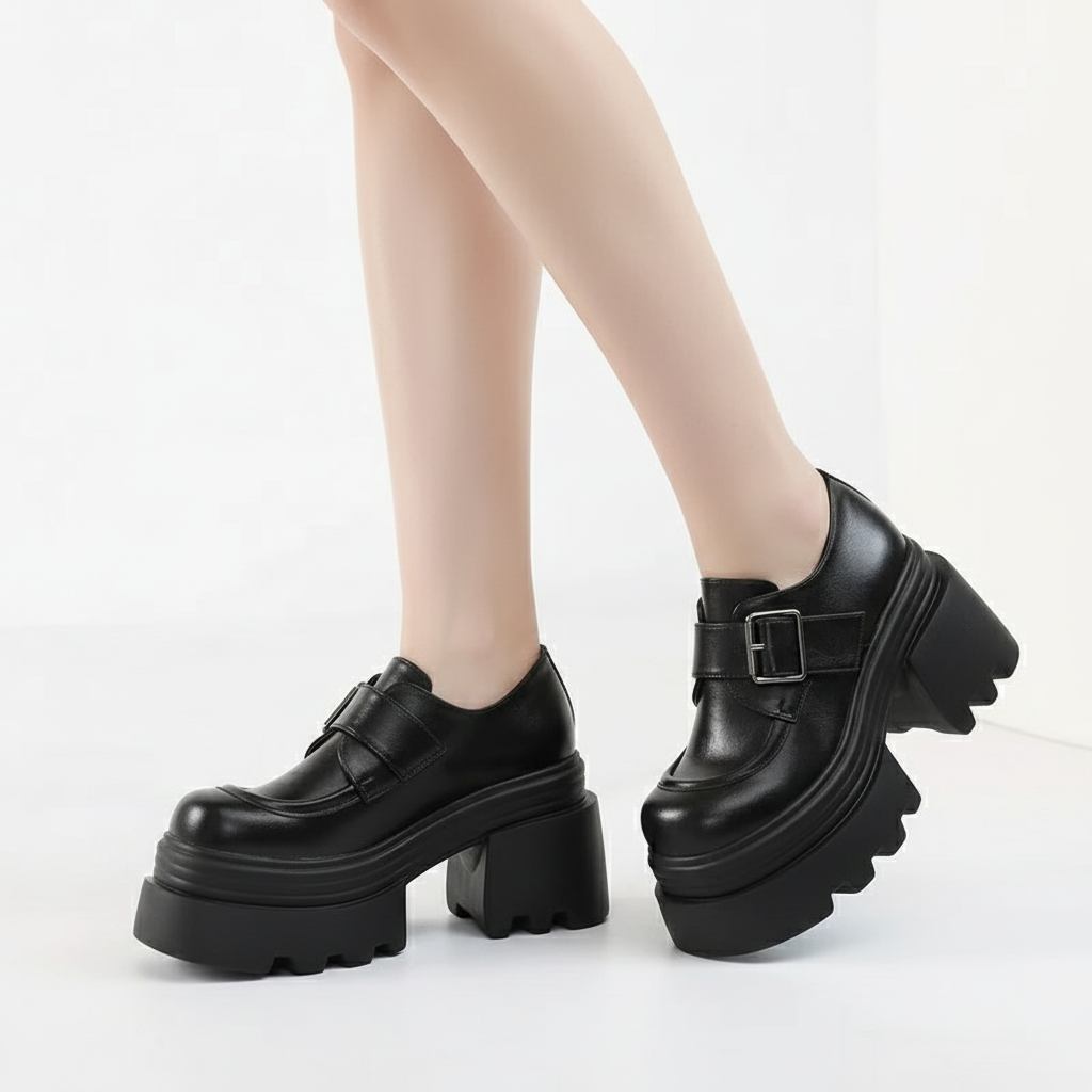 Maelle Heels in Noir Eclipse — onfoot_b