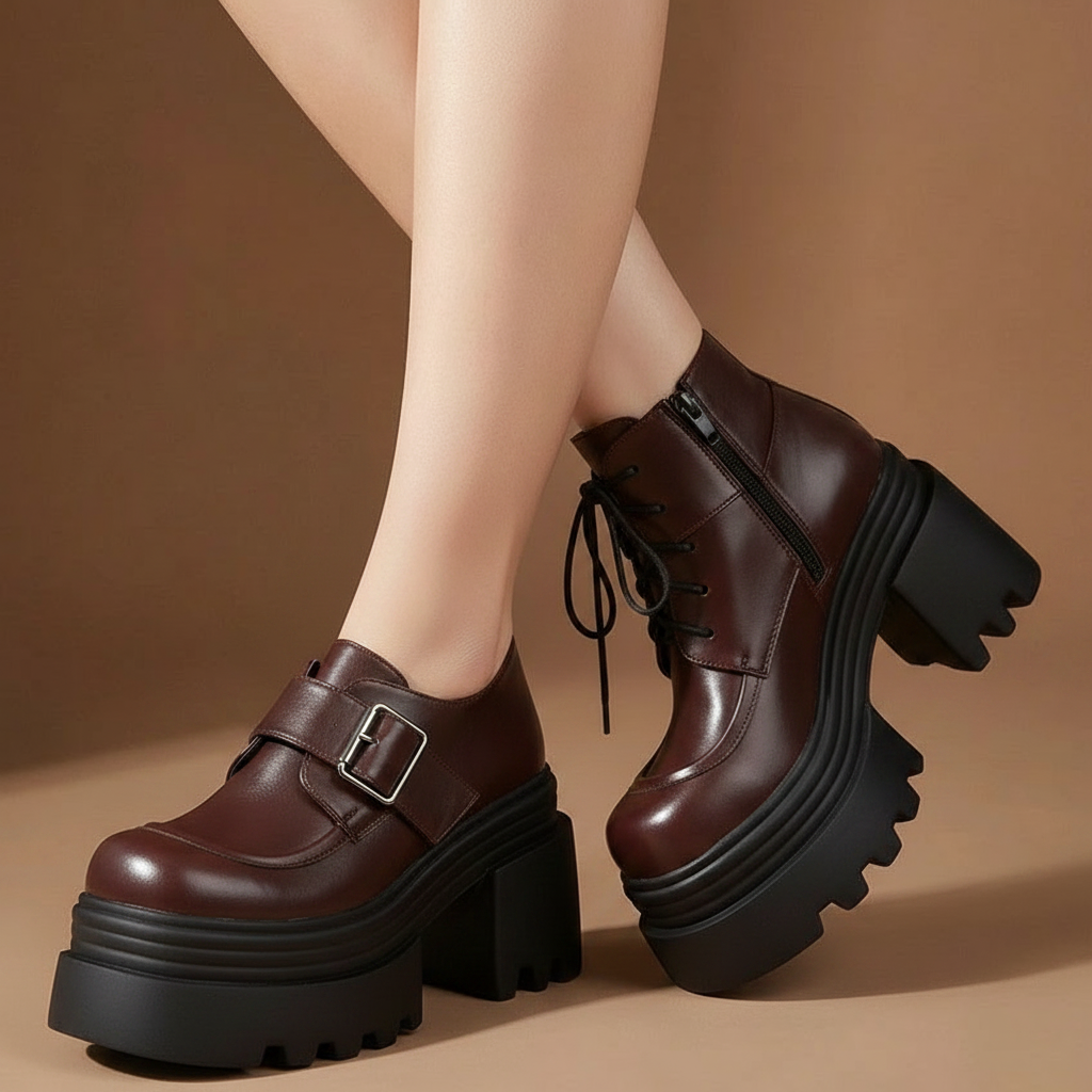 Maelle Heels in Brown — onfoot_a